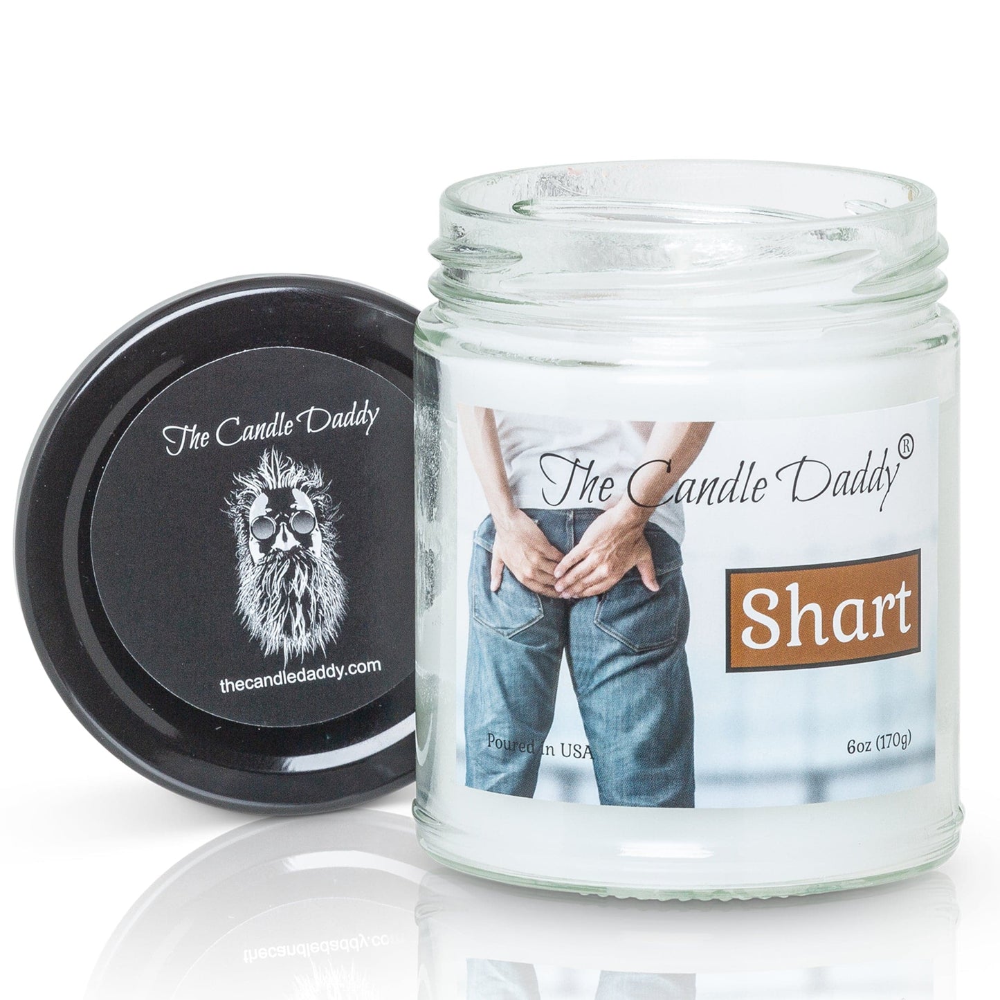 Shart - Terrible Near Shit Scented Candle- Smells Horrible- - Funny 6 oz Jar Candle- 40 hour burn time