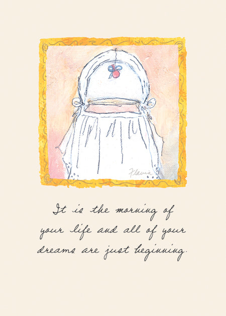 Your Dreams Begin - a Flavia Weedn inspirational greeting card 0003-2144