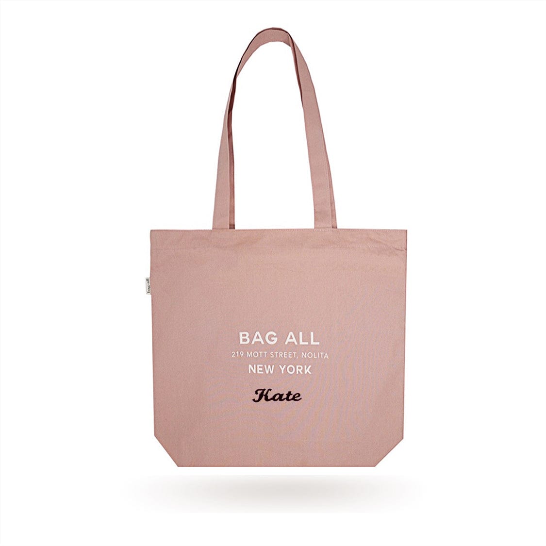 New York City Tote with Zipper and Inside Pocket, Pink/Blush - Concordia Style Boutique