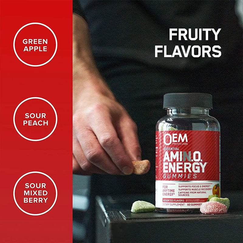 Energy gummies amino acids exercise and fitness gummies - Concordia Style Boutique