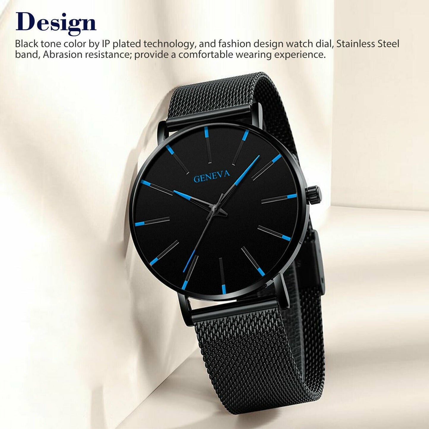 Luxury Men's Quartz Watch Stainless Steel Analog Ultra Thin Waterproof Business - Premium watch from erDouckan - Just $33.89! Shop now at Concordia Style Boutique