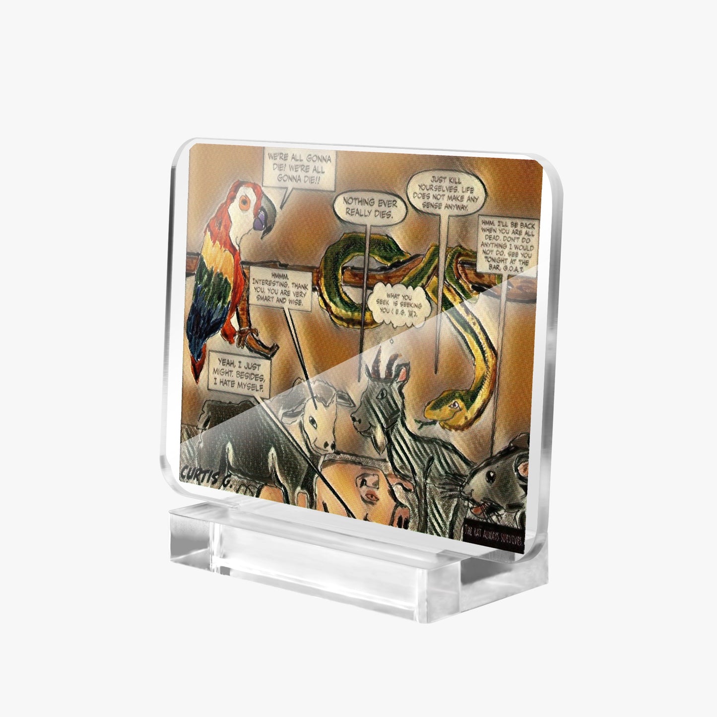 Acrylic Plaque with Stand - "Our Gang II" - Premium Acrylics from Concordia Style Boutique - Just $12.75! Shop now at Concordia Style Boutique