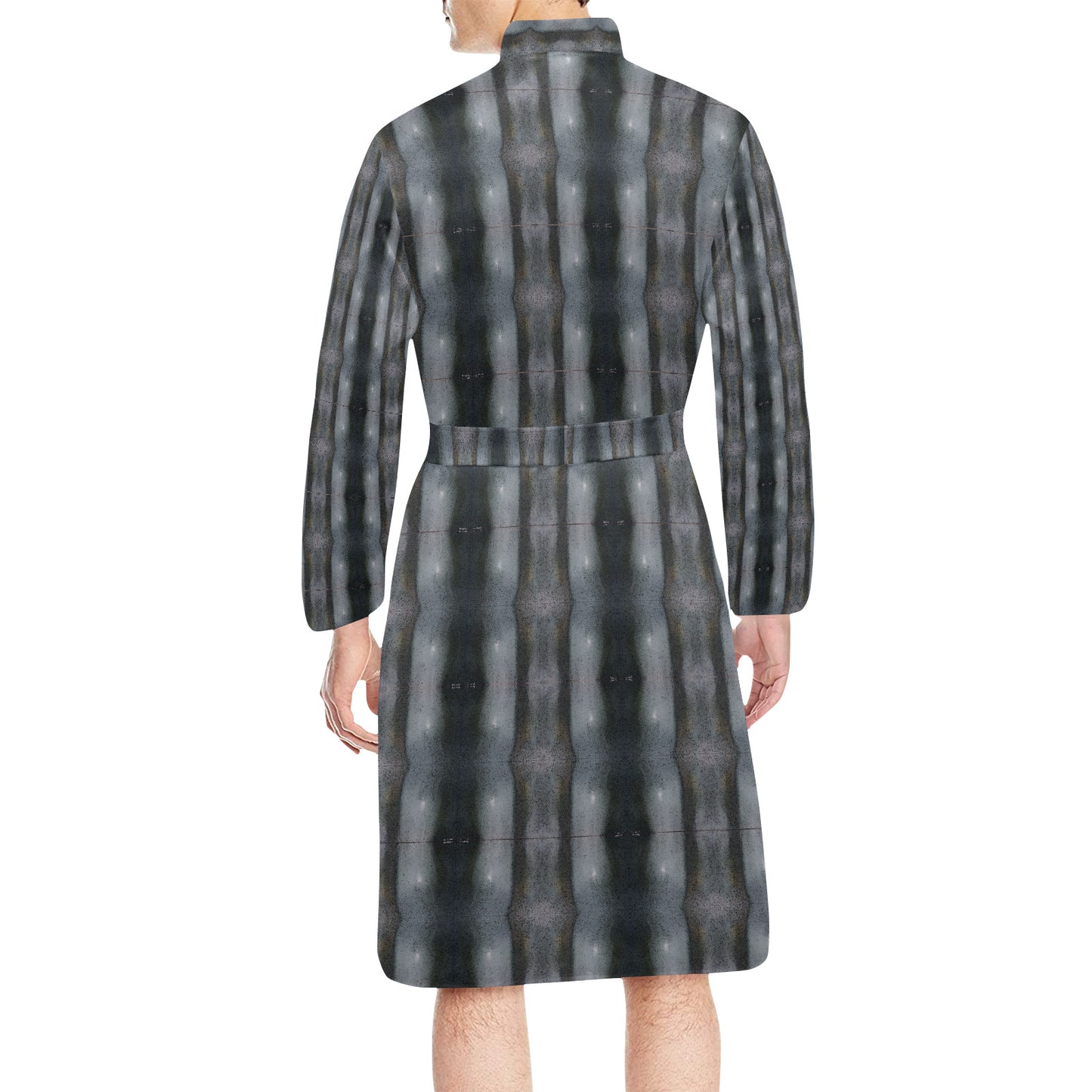 Men's Long Sleeve Belted Night Robe - "The Alien"" - Premium night gown from Concordia Style Boutique - Just $56.34! Shop now at Concordia Style Boutique