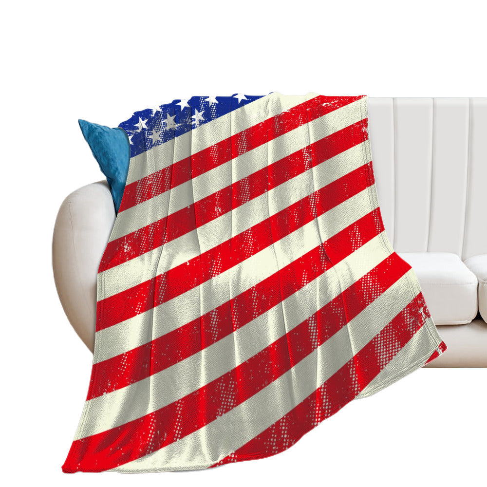Super Soft Flannel Blanket Multiple Sizes - "Americana"" - Premium Soft Flannel Blanket from Concordia Style Boutique - Just $41.76! Shop now at Concordia Style Boutique