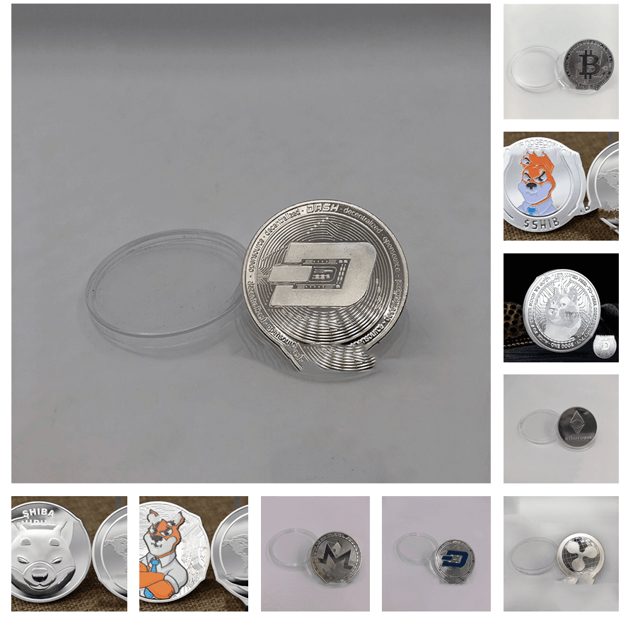 Multi Metal Commemorative Crypto Coin - Concordia Style Boutique
