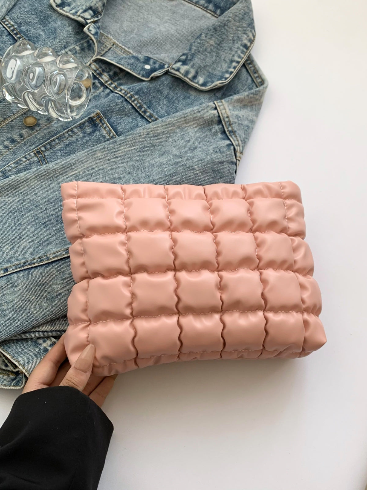 Quilted Plaid Clutch with Zipper - Concordia Style Boutique