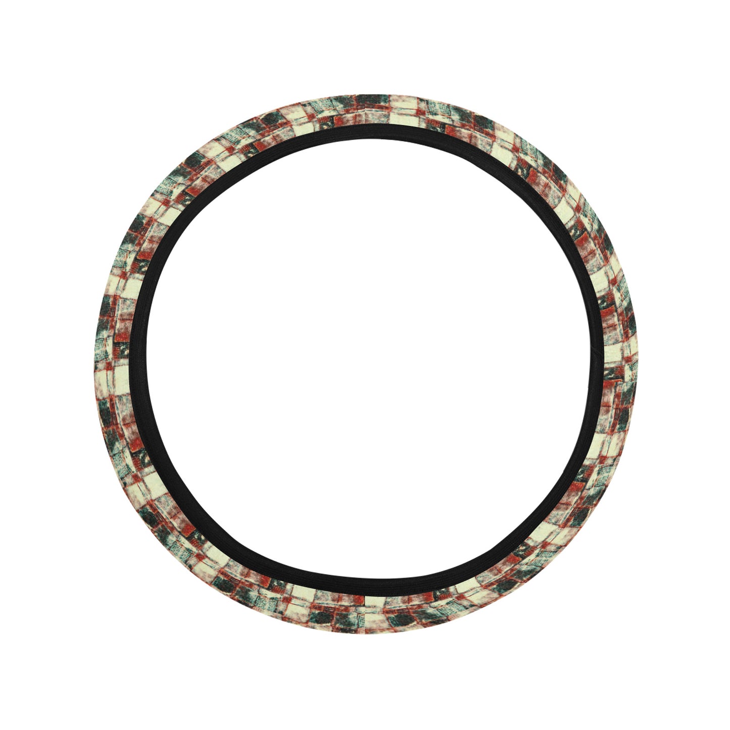 Steering Wheel Cover with Elastic Edge -"Square Dance" - Premium Steering Wheel Cover from Concordia Style Boutique - Just $17.12! Shop now at Concordia Style Boutique