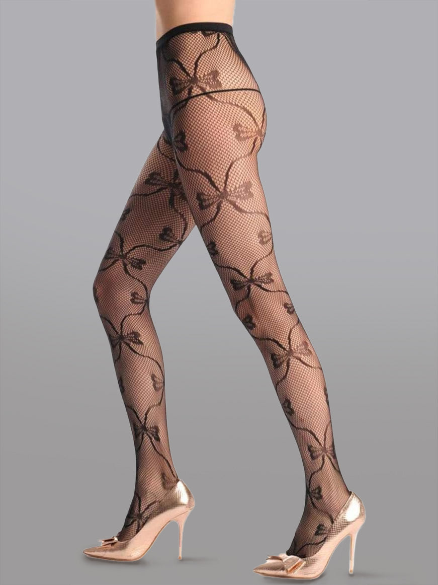 Butterfly Lace Thigh High Fishnet Stockings - Concordia Style Boutique