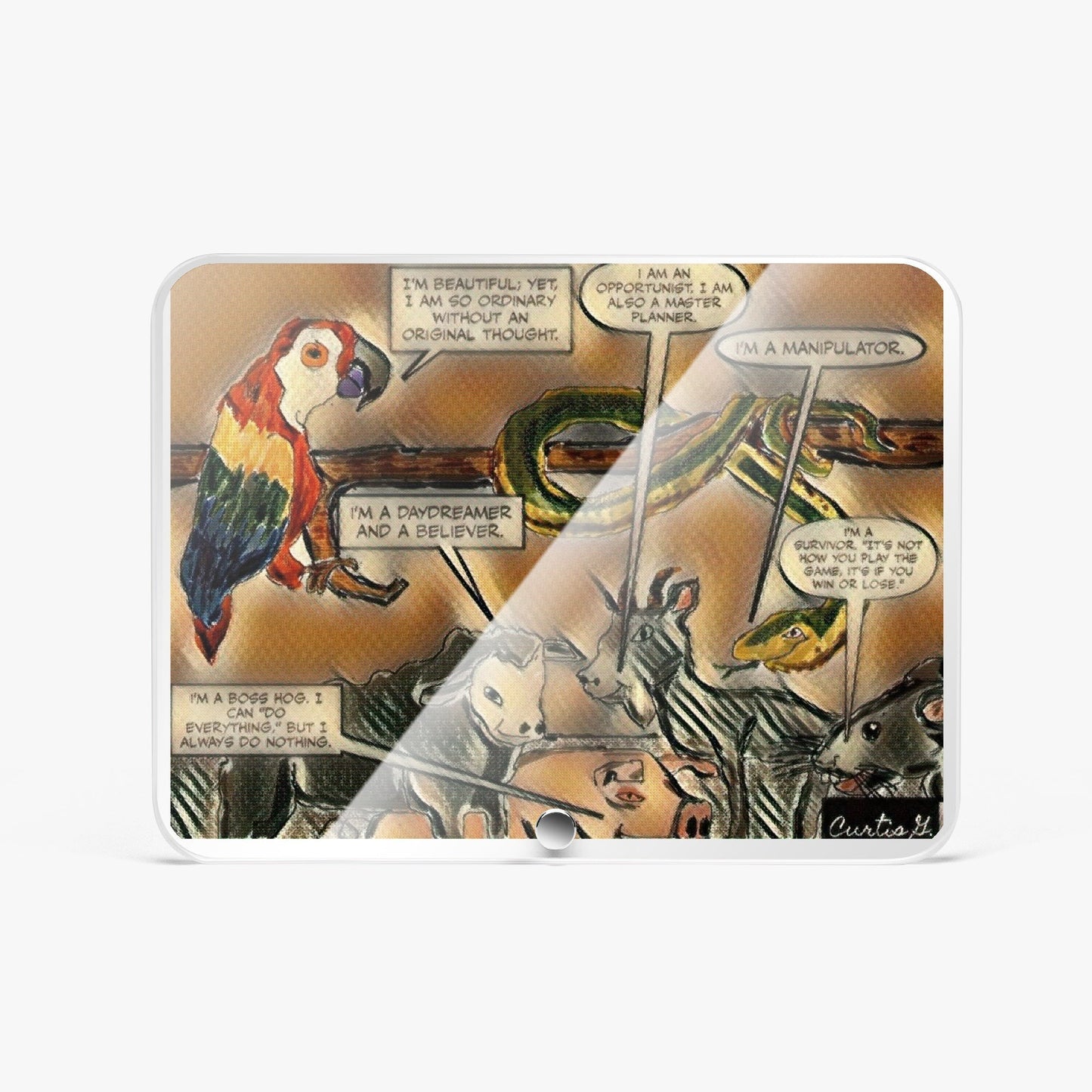 Acrylic Plaque with Stand - "Our Gang I" - Premium Acrylics from Concordia Style Boutique - Just $12.75! Shop now at Concordia Style Boutique