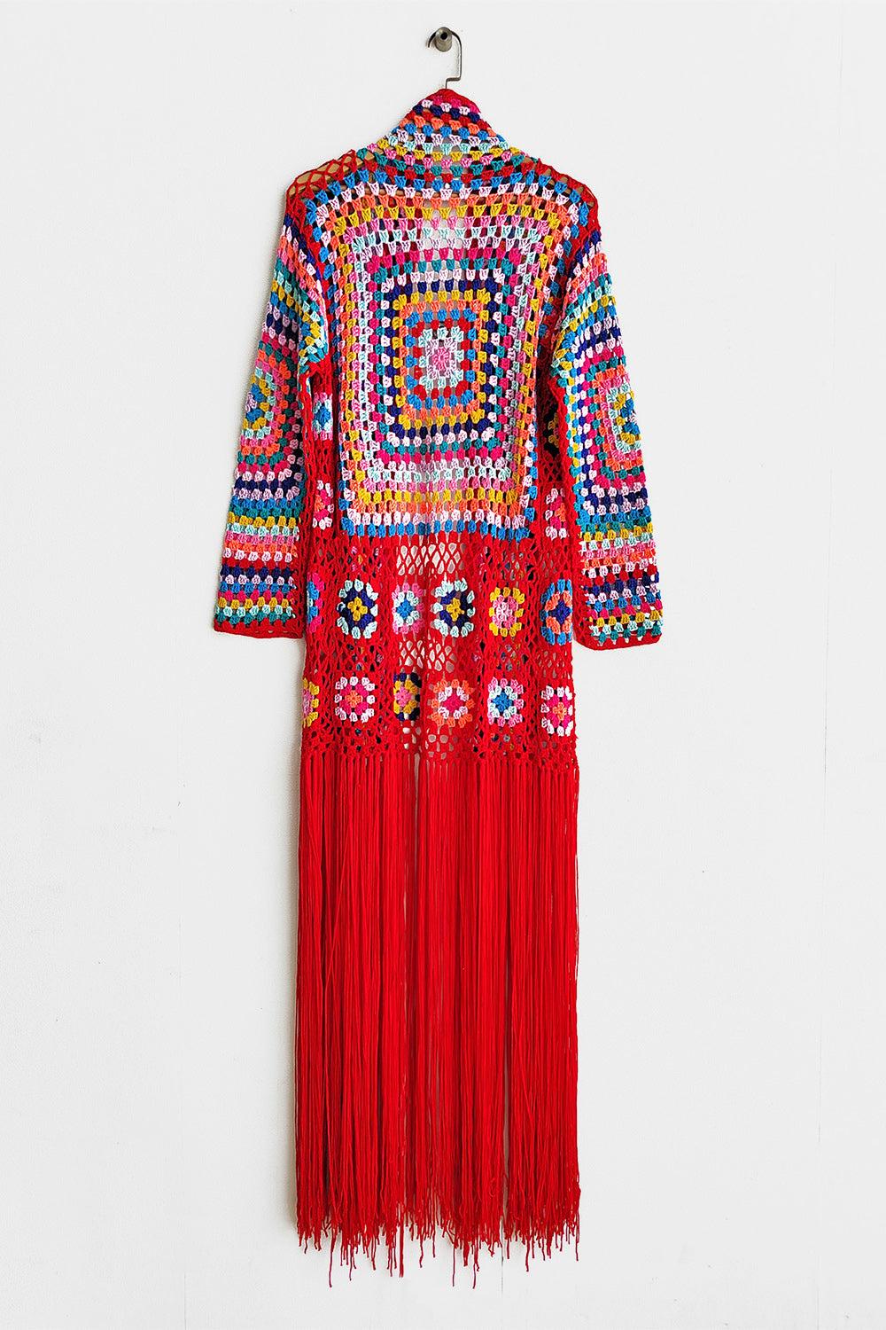 Fringe Tied Long Sleeve Cardigan - Premium Jacket from Concordia Style Boutique - Just $113! Shop now at Concordia Style Boutique