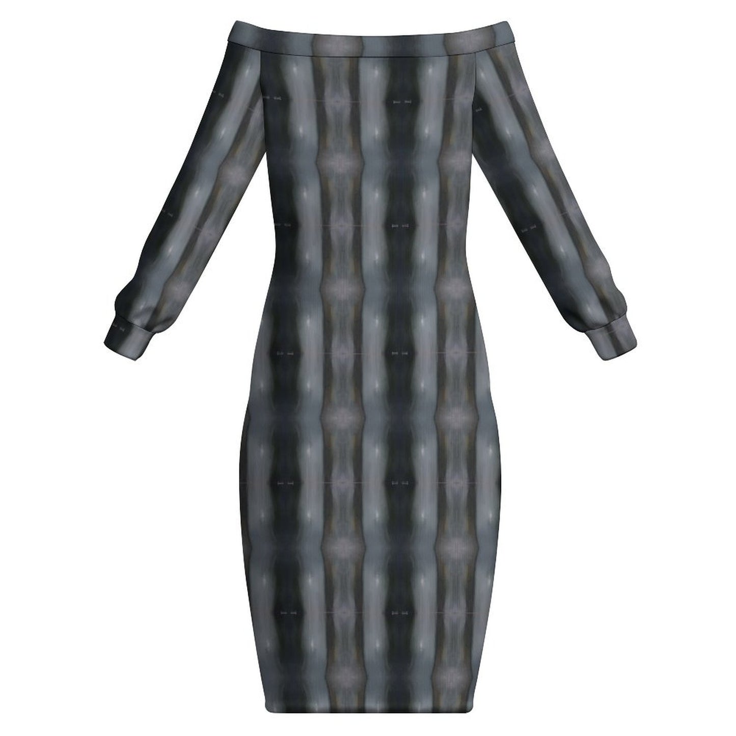 Long Sleeved Dress - Off-the-Shoulder Long Sleeve Dress - Concordia Style Boutique