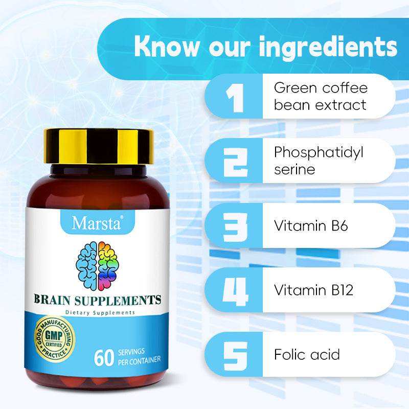 Brain Health Vitamin Capsules - Brain Supplements Capsules - Concordia Style Boutique