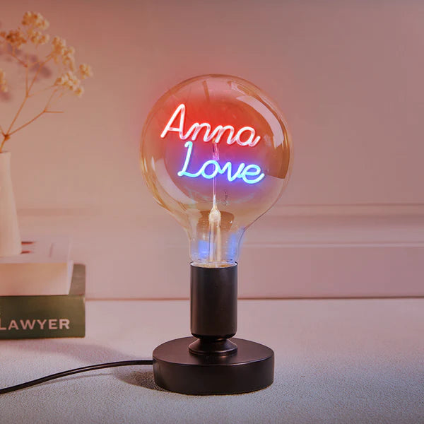 Personalized Custom Vintage Edison Led Filament Modeling Lamp with Custom Text - Soft Light Bulbs- Decorative Colorful Lights Led - Personalized Gift - Premium Lamp from Concordia Style Boutique - Just $25.20! Shop now at Concordia Style Boutique