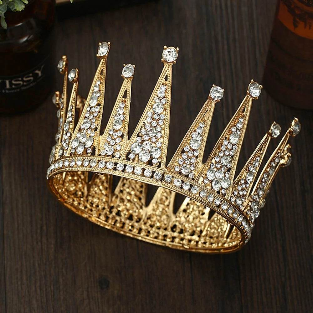 Fashion Bridal Hair Accessories - Alloy Hollow Diamond Crown - Concordia Style Boutique