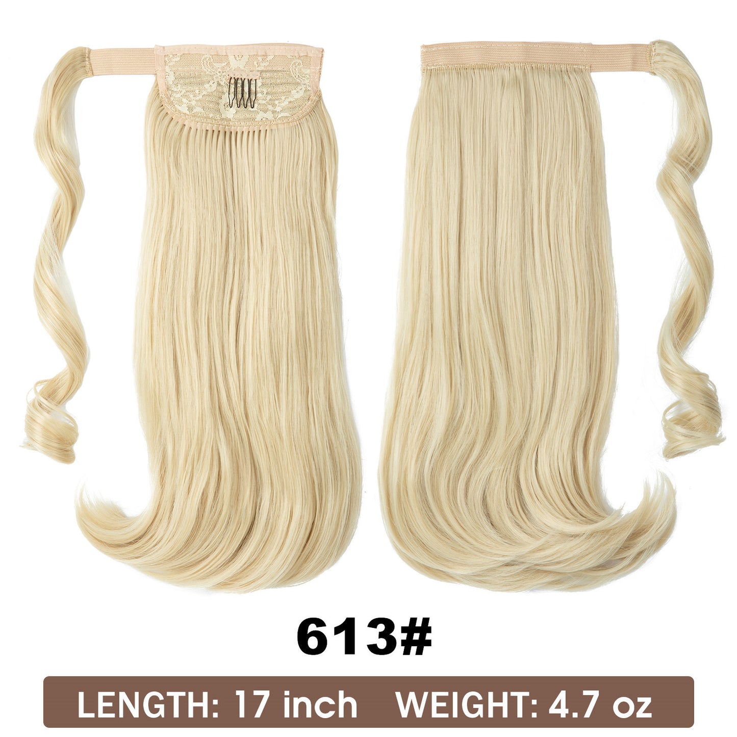 Wig Ponytail Long Straight Hair Elastic Velcro - Concordia Style Boutique