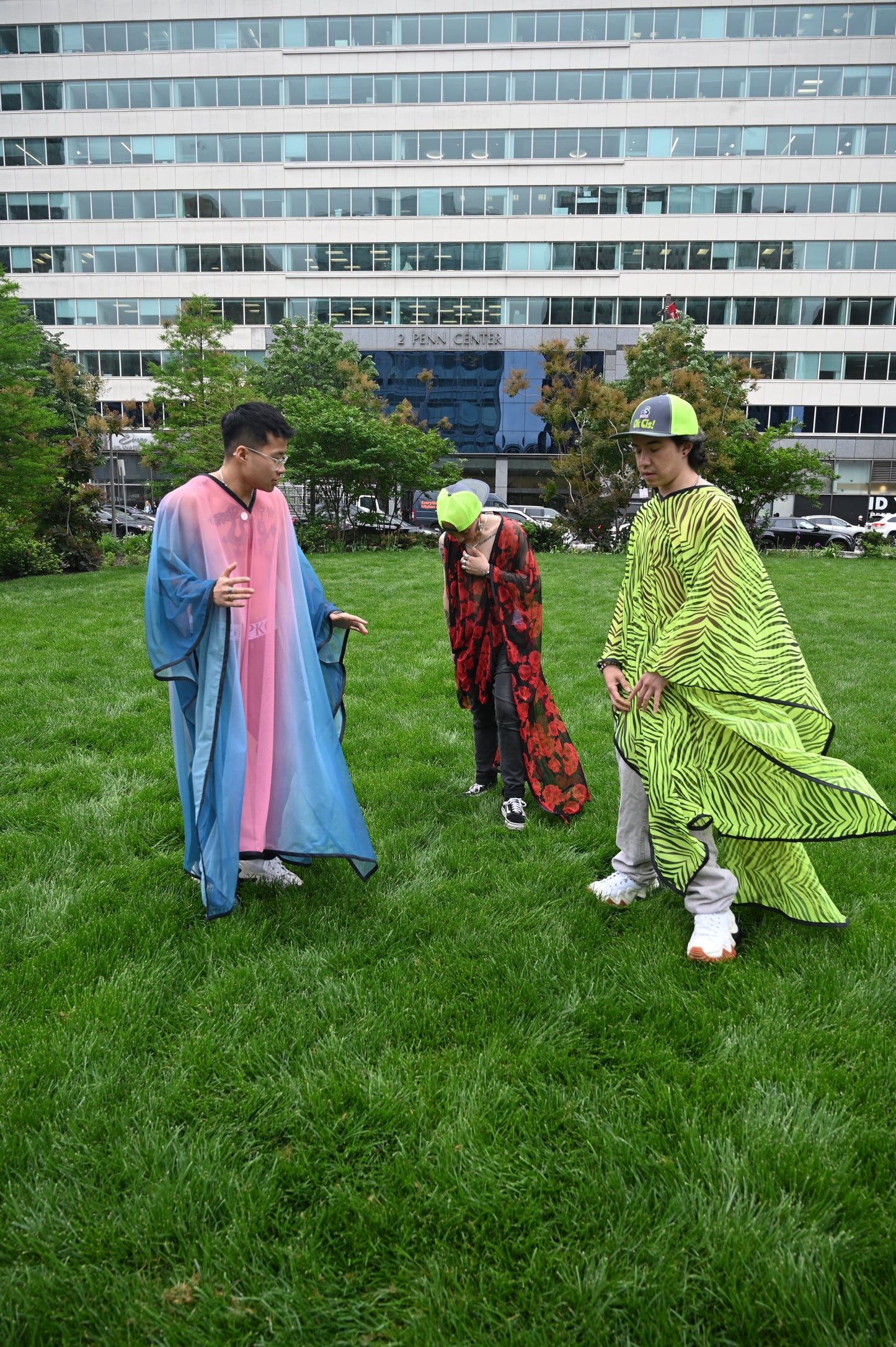 Deep Pink and Blue Ombre