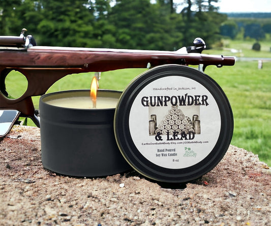 Gunpowder & Lead Soy Wax Candle - Choose Size - Concordia Style Boutique