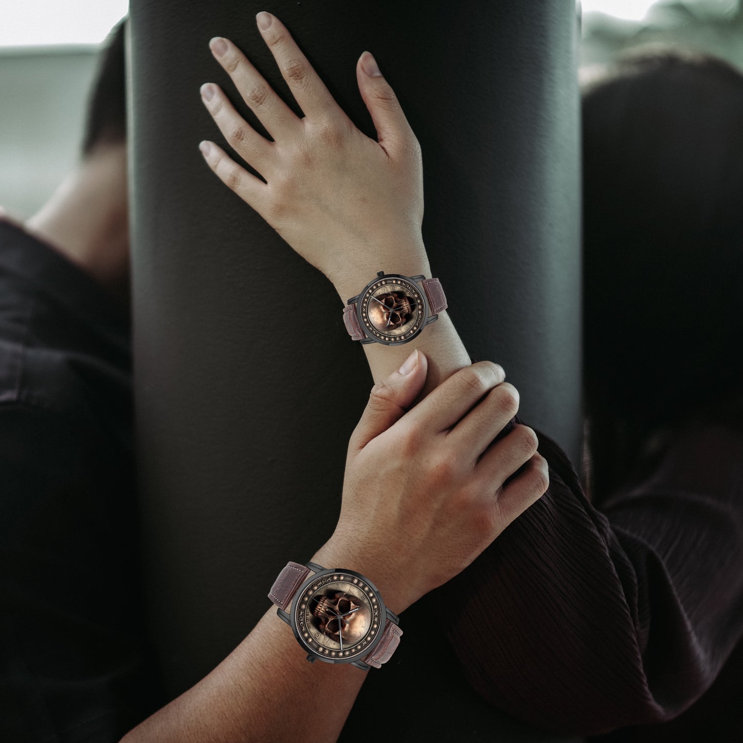 Wide Type Quartz Watch - "Memento Mori" - Unisex - Premium Leather Strap Watches from Concordia Style Boutique - Just $26.50! Shop now at Concordia Style Boutique