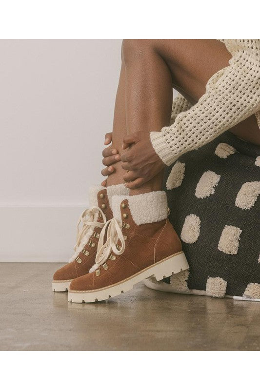 AALIYAH-FUR COMBAT BOOTIES - Concordia Style Boutique