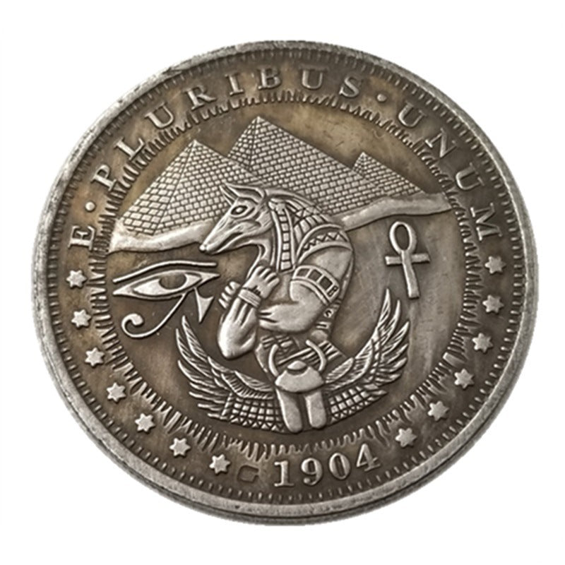 Commemorative Novelty Coin - American Eagle / Pyramid / Horus - Concordia Style Boutique