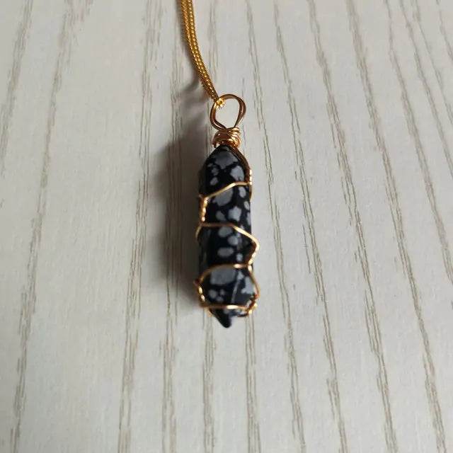 Natural Stone Pendant Necklace - Concordia Style Boutique