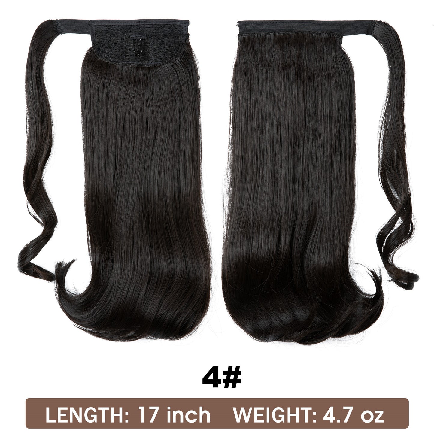 Wig Ponytail Long Straight Hair Elastic Velcro - Concordia Style Boutique