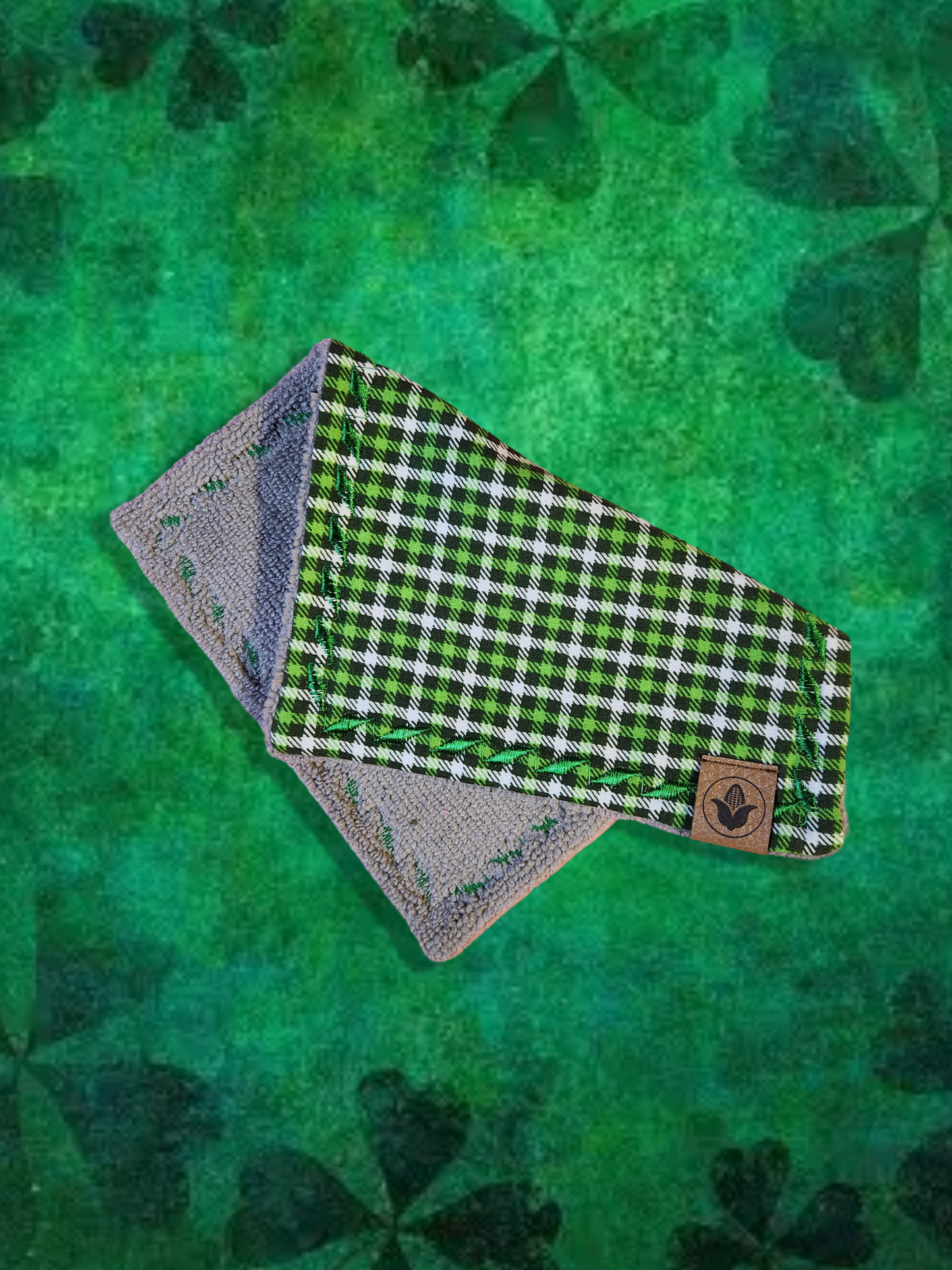 Green Plaid Handkerchief