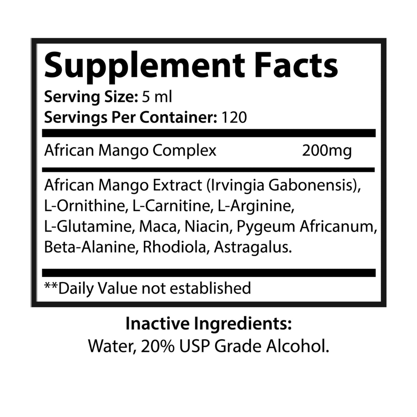 African Mango Drops Supplement (60ml, 2fl.oz) - Concordia Style Boutique