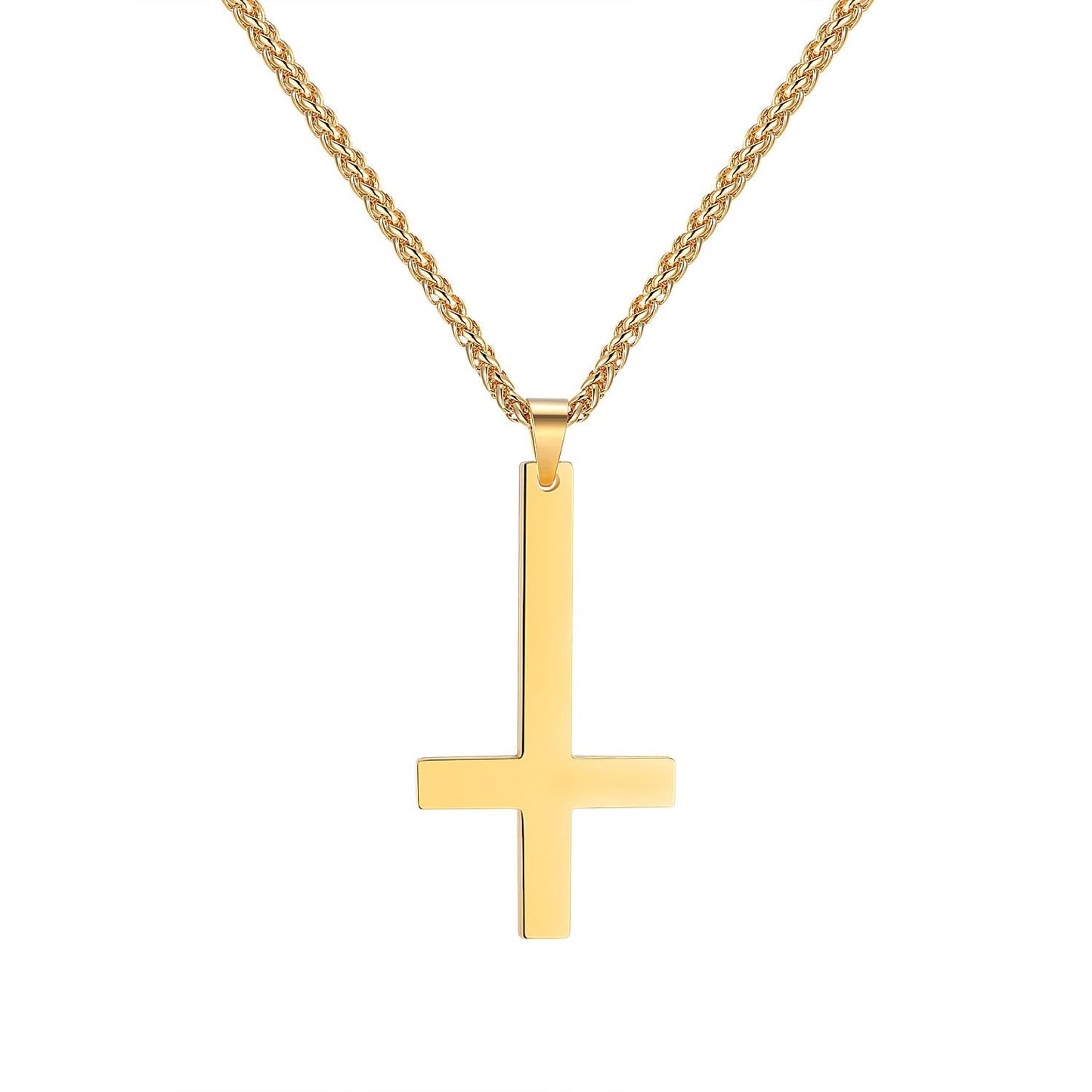 Titanium steel smooth cross necklace pendant - Premium necklace from erDouckan - Just $21! Shop now at Concordia Style Boutique