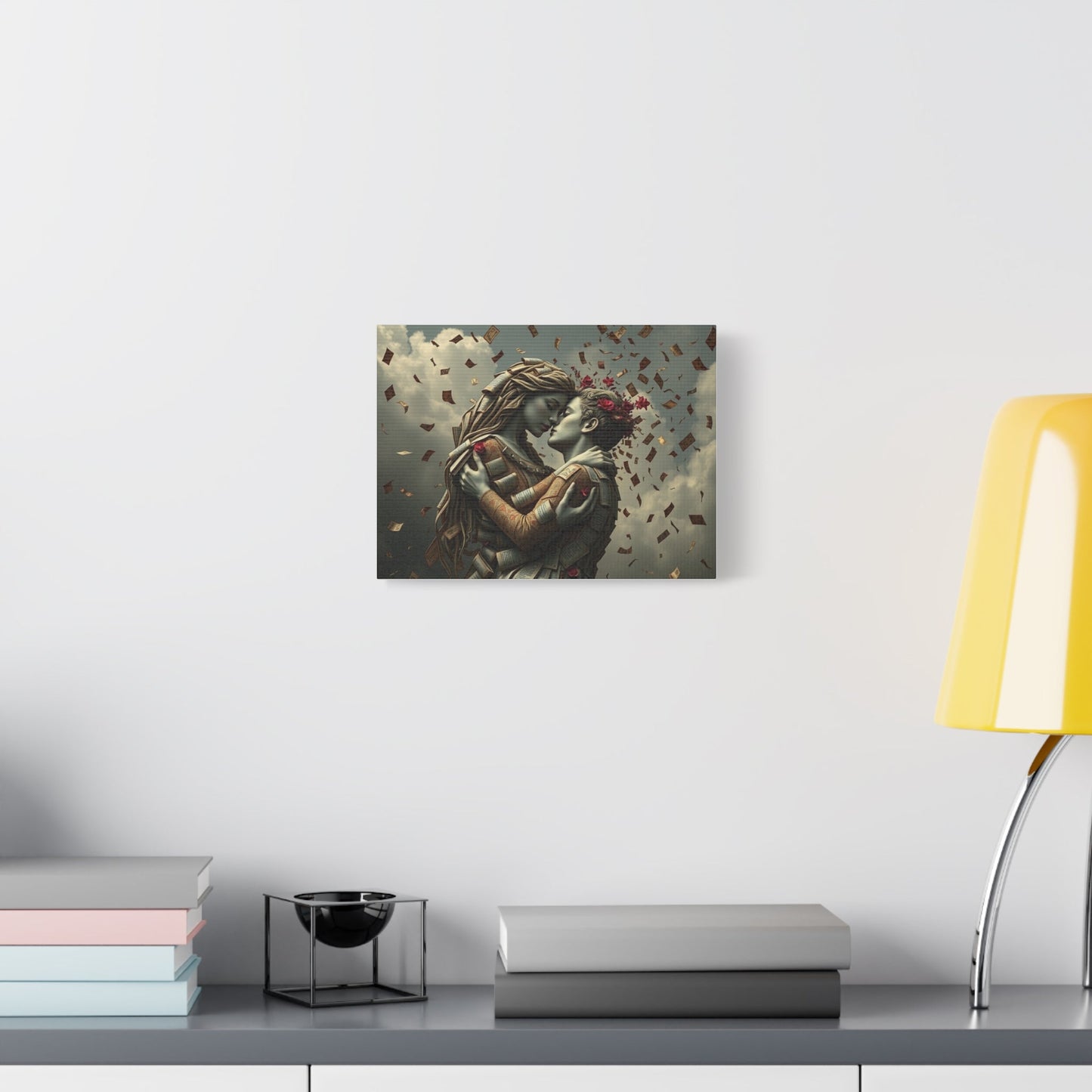 Romantic Canvas Wall Art, Love Decor for Couples, Unique Home Gift, Anniversary Decoration, Wedding Artwork