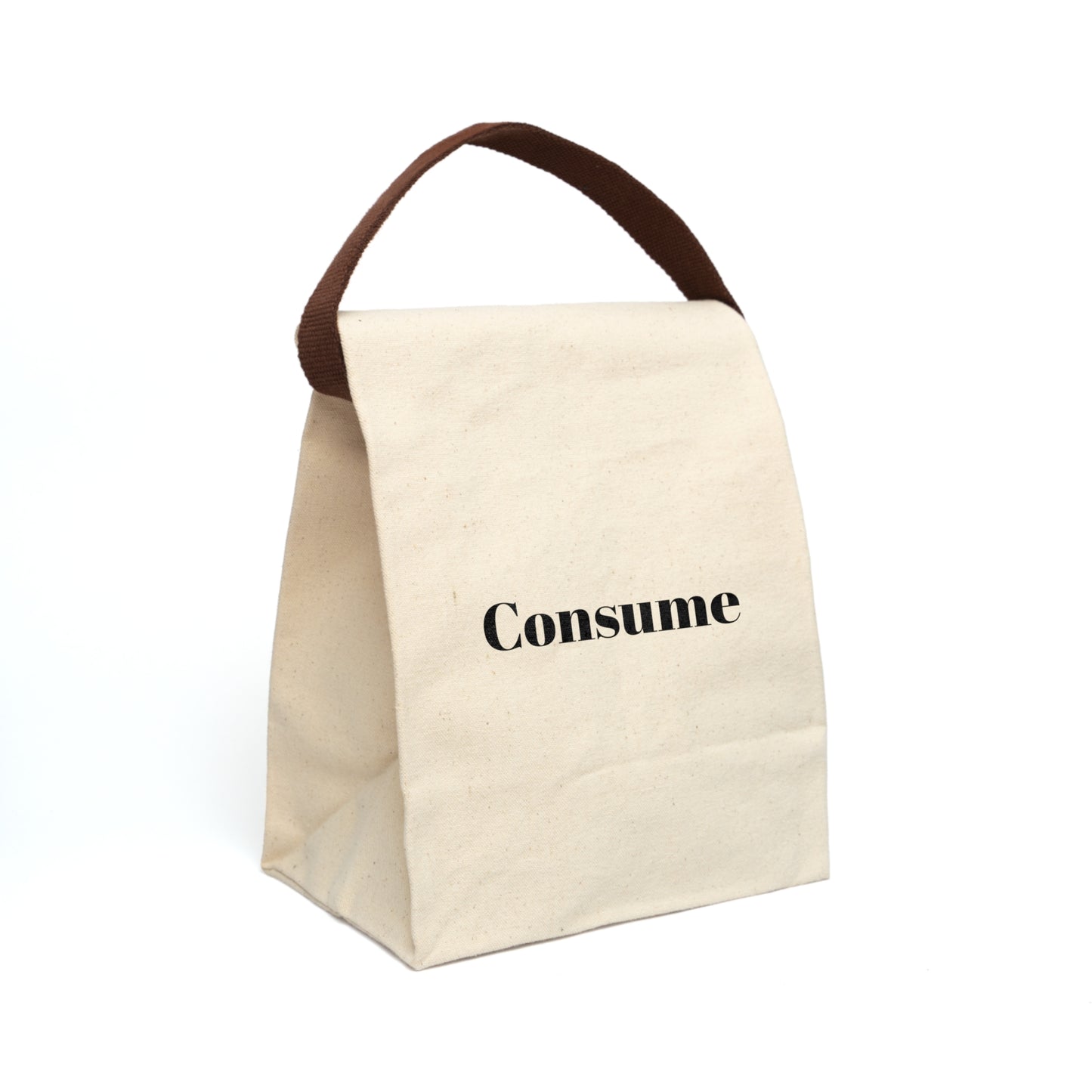 Canvas Lunch Bag With Strap - "Consume" - Premium Bags from Concordia Style Boutique - Just $18.97! Shop now at Concordia Style Boutique