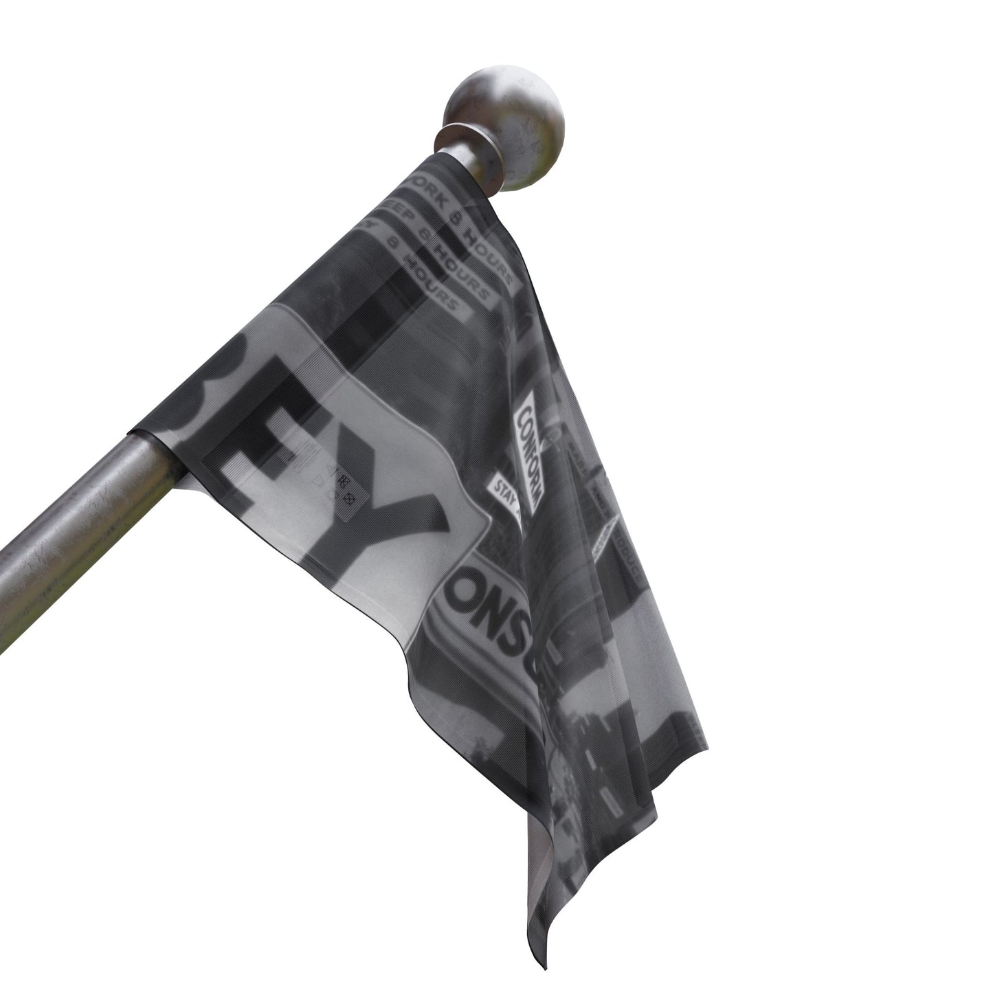 Urban Motivation Flag - "OBEY, CONFORM, STAY ASLEEP" - Premium Flags from Concordia Style Boutique - Just $24.88! Shop now at Concordia Style Boutique