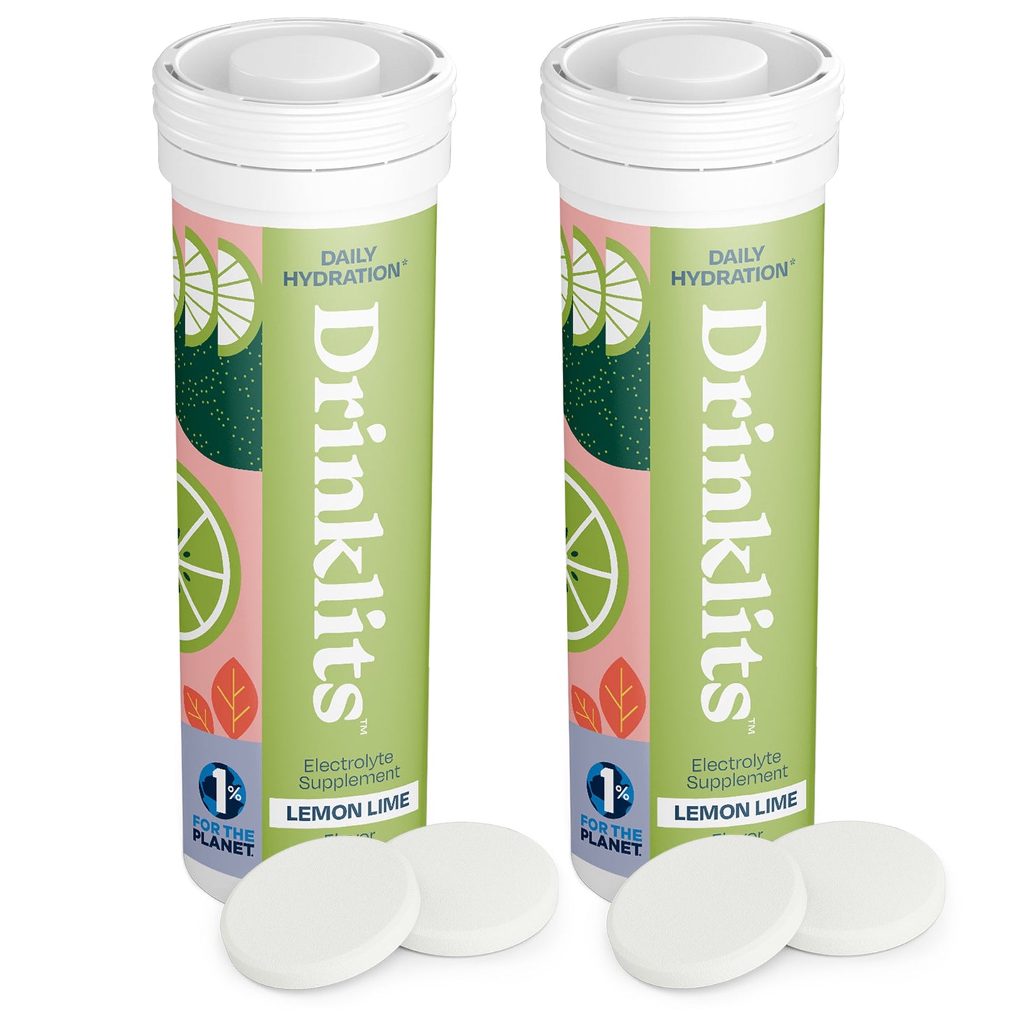 Lemon-Lime Daily Hydration Tablets (2) Tube Bundle - Concordia Style Boutique