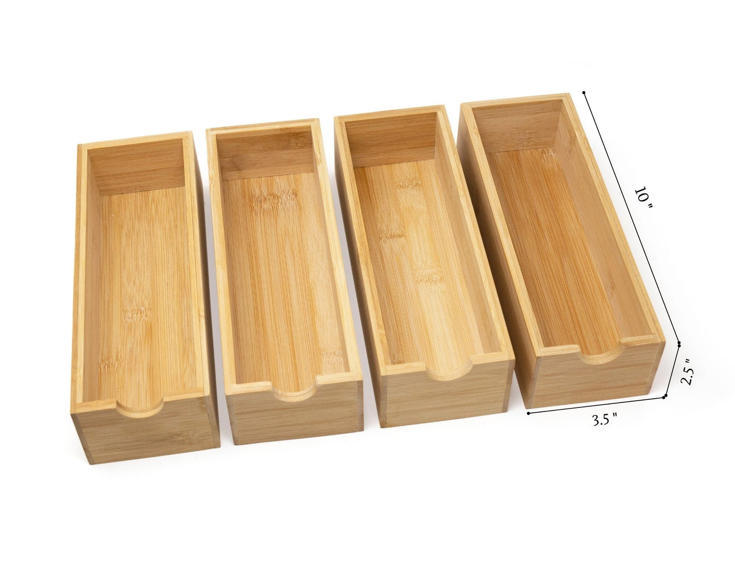 Bamboo Organizing Trays - Set of 4 - Concordia Style Boutique