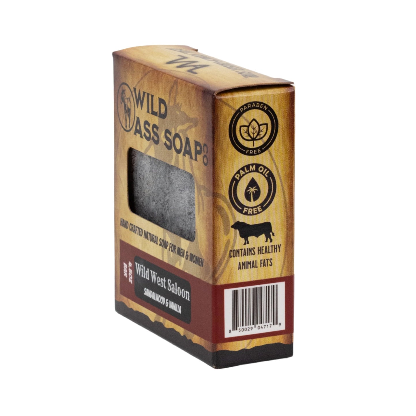 Tallow Bar Soap | Wild West Saloon Scent | 4.5 oz | Palm Oil & Paraben Free | Wild Ass Soap Co - Concordia Style Boutique