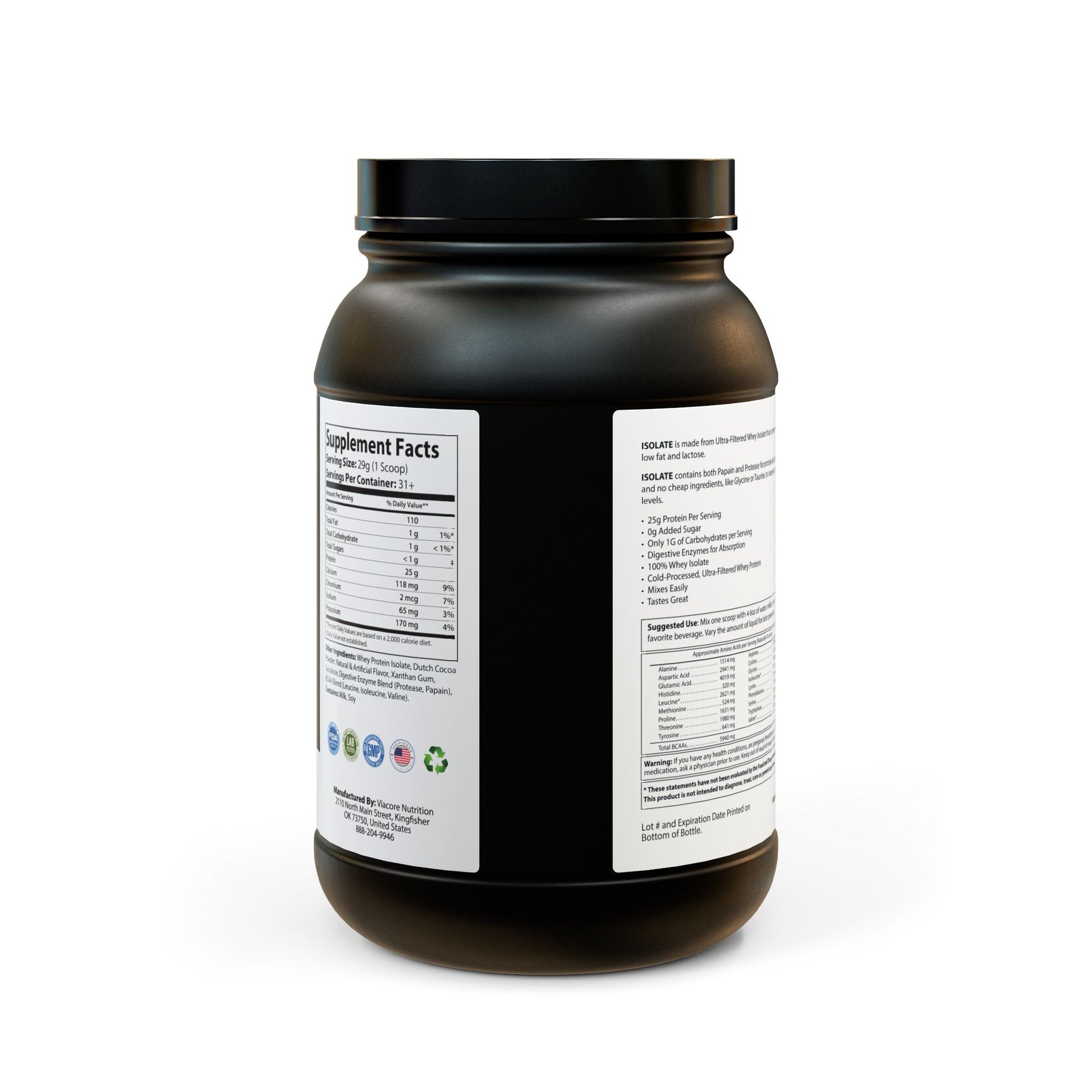 Whey Isolate Protein Supplement (907g, 2lb) - "Memento Mori" - Premium Food Supplements from Concordia Style Boutique - Just $51.18! Shop now at Concordia Style Boutique