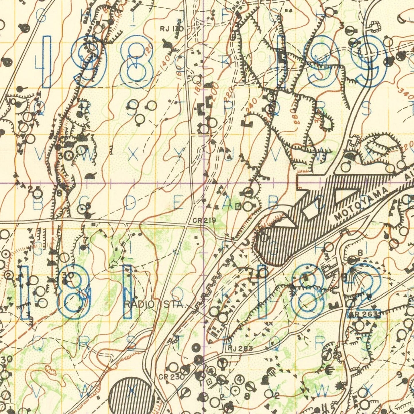 Vintage Iwo Jima World War II Map 1944