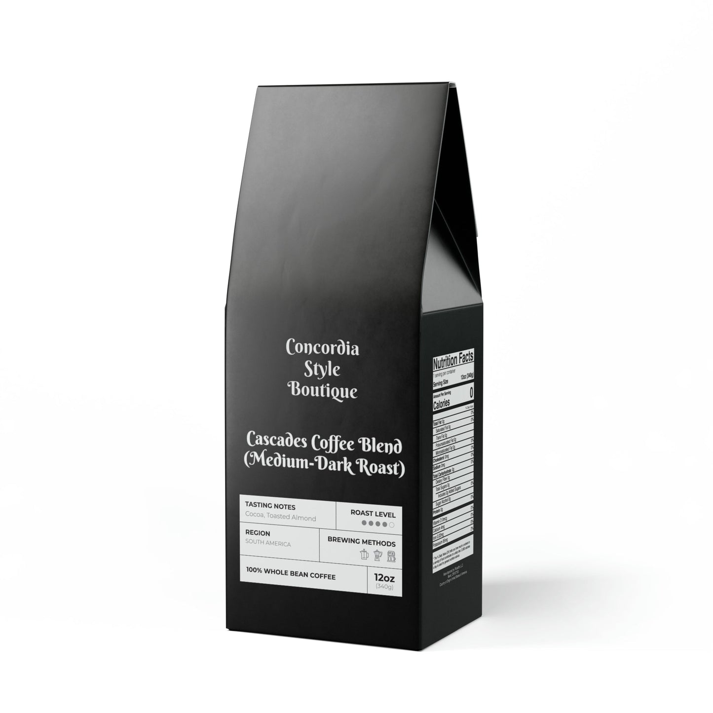 Cascades Coffee Blend (Medium-Dark Roast) - Concordia Style Boutique