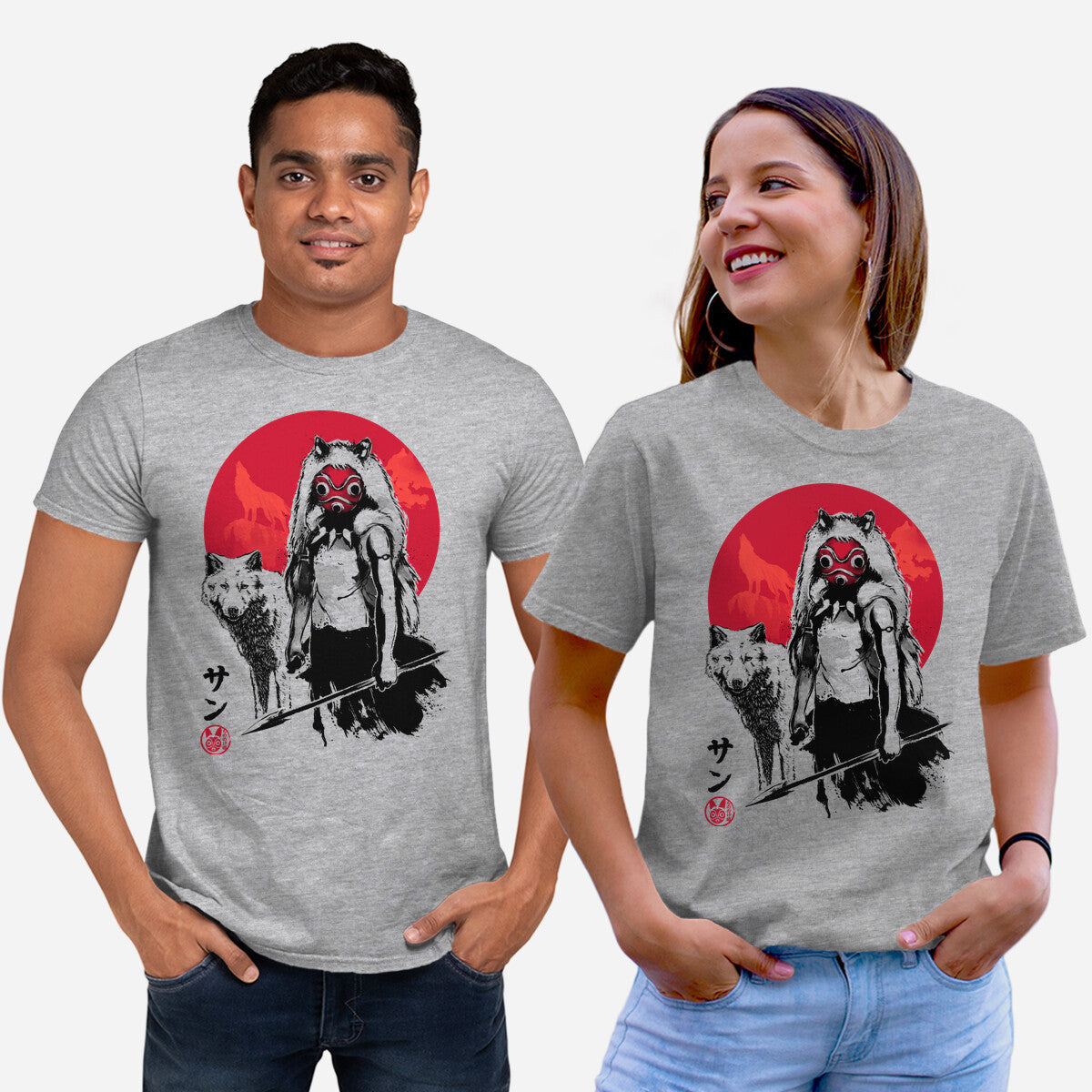 Wolf Girl Sumi-e Shirt - Premium Tee from TeeFury - Just $24! Shop now at Concordia Style Boutique