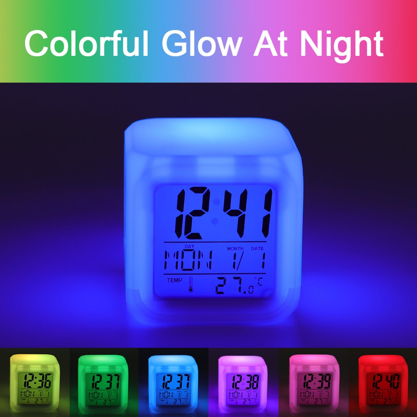 Color Change Alarm Clock - Concordia Style Boutique