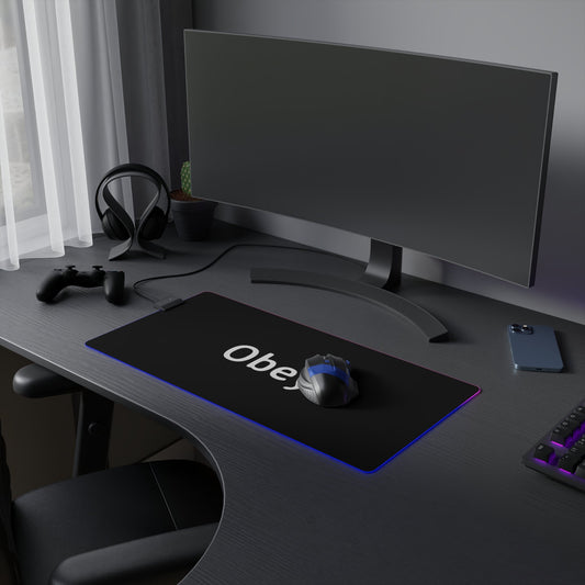 LED Gaming Mouse Pad - Obey - Concordia Style Boutique