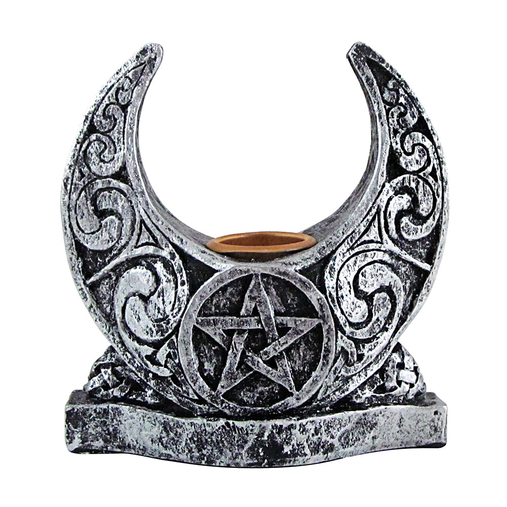 Pentacle Moon Candle Holder - Concordia Style Boutique
