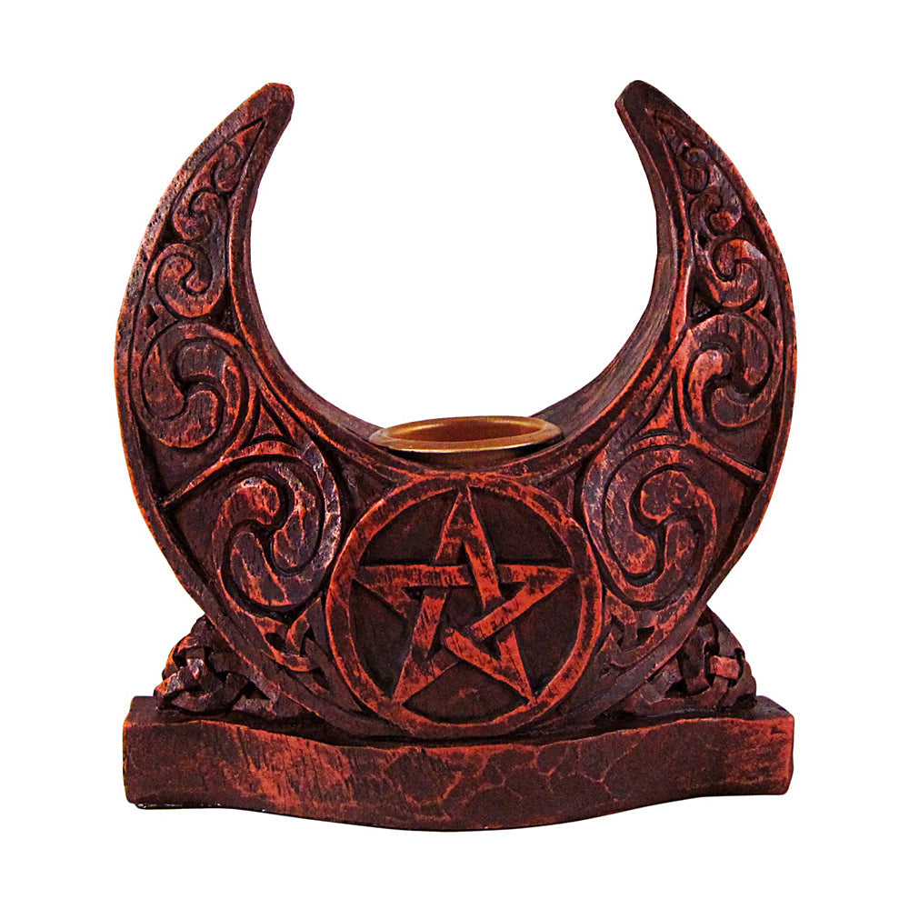 Pentacle Moon Candle Holder - Concordia Style Boutique