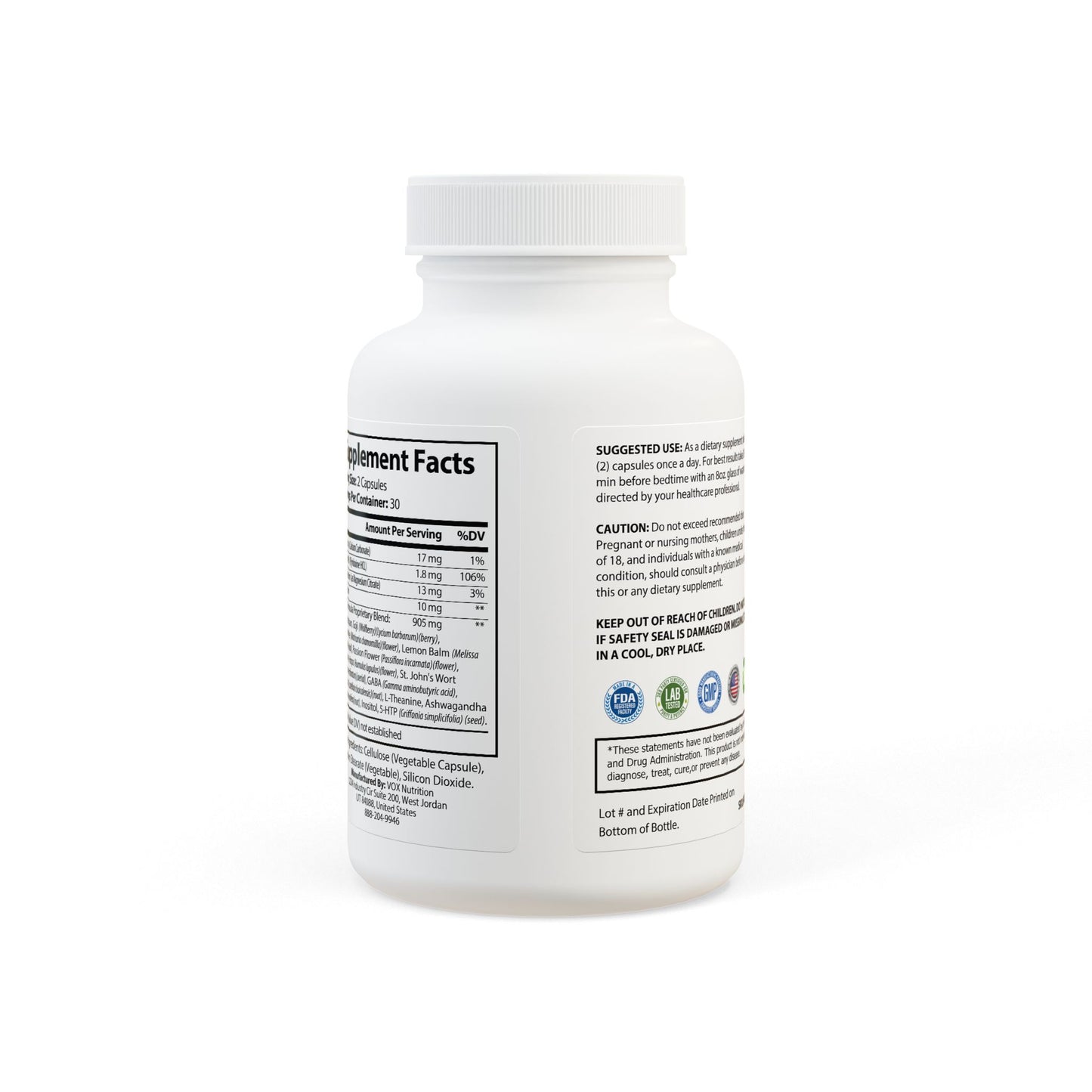 "Stay Asleep" - Sleep Supplement (60 Capsules) - Premium Food Supplements from Concordia Style Boutique - Just $17.57! Shop now at Concordia Style Boutique