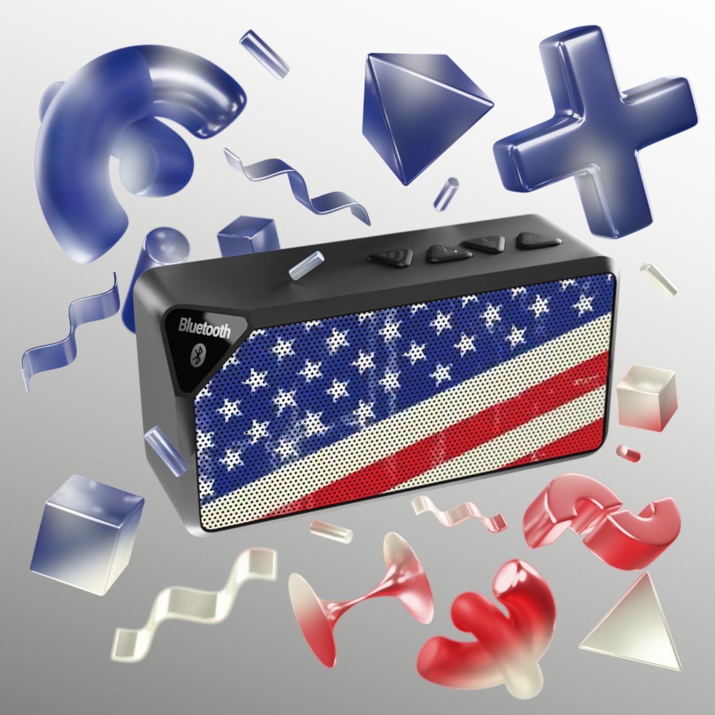 Portable Bluetooth Speaker - "Americana" - Premium Bluetooth Speaker from Concordia Style Boutique - Just $34.85! Shop now at Concordia Style Boutique