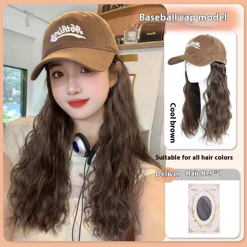 Wig Hat Integrated Fashion Large Wig - Full-head Wig - Concordia Style Boutique