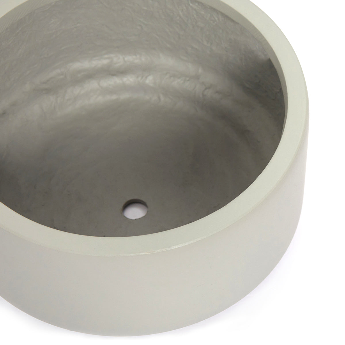 8.75 inch Smooth Gray Fiberstone Ceramic Pot