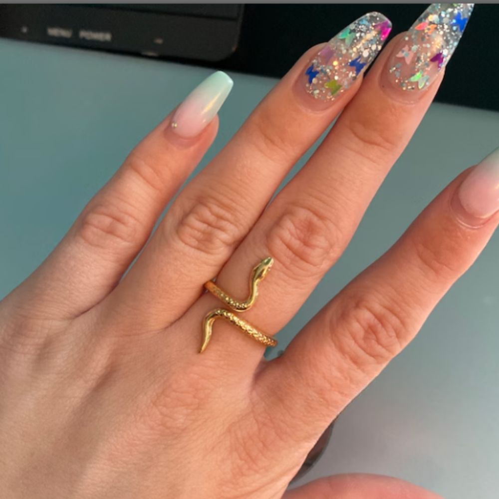 GOLD SNAKE RING (ADJUSTABLE) - Concordia Style Boutique