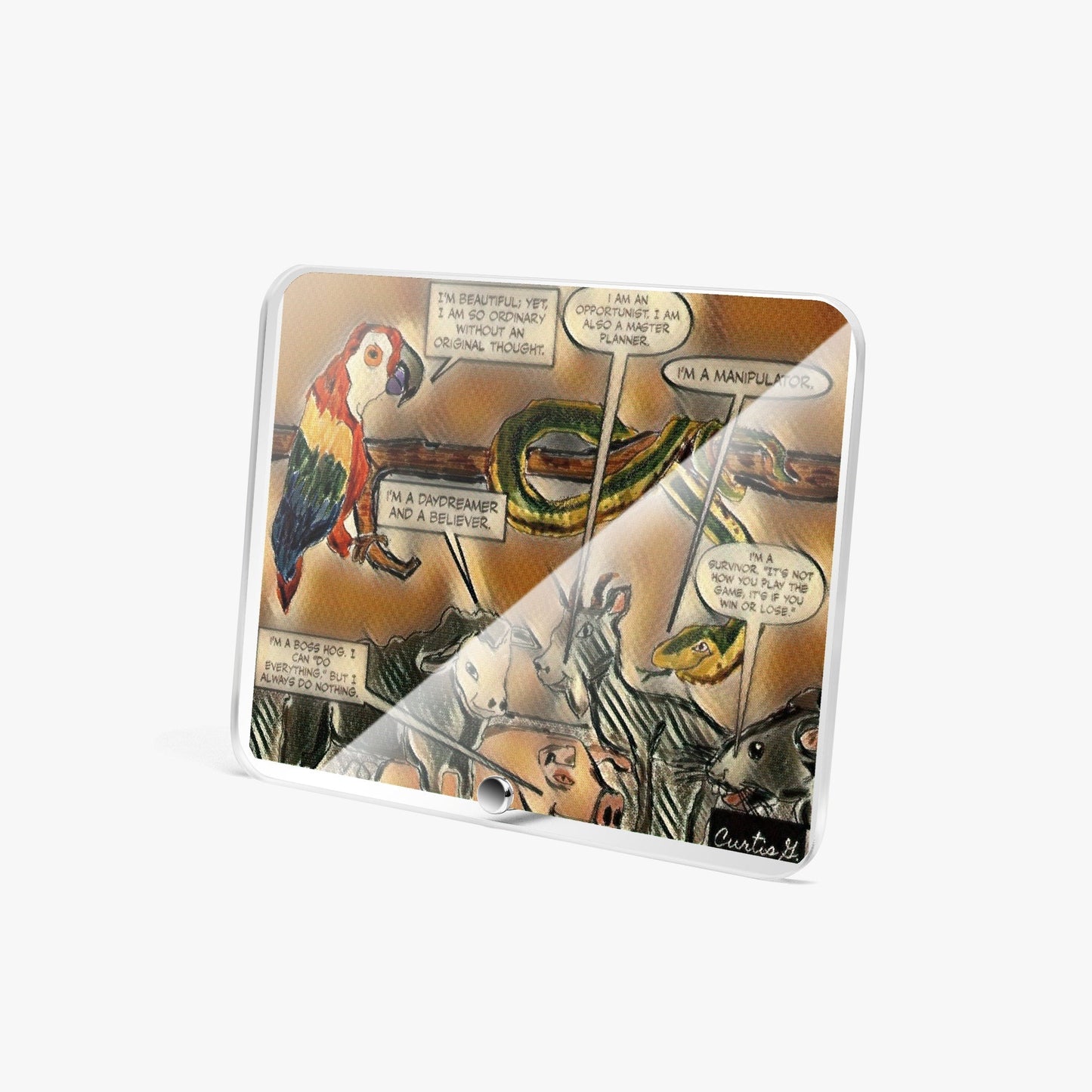 Acrylic Plaque with Stand - "Our Gang I" - Premium Acrylics from Concordia Style Boutique - Just $12.75! Shop now at Concordia Style Boutique