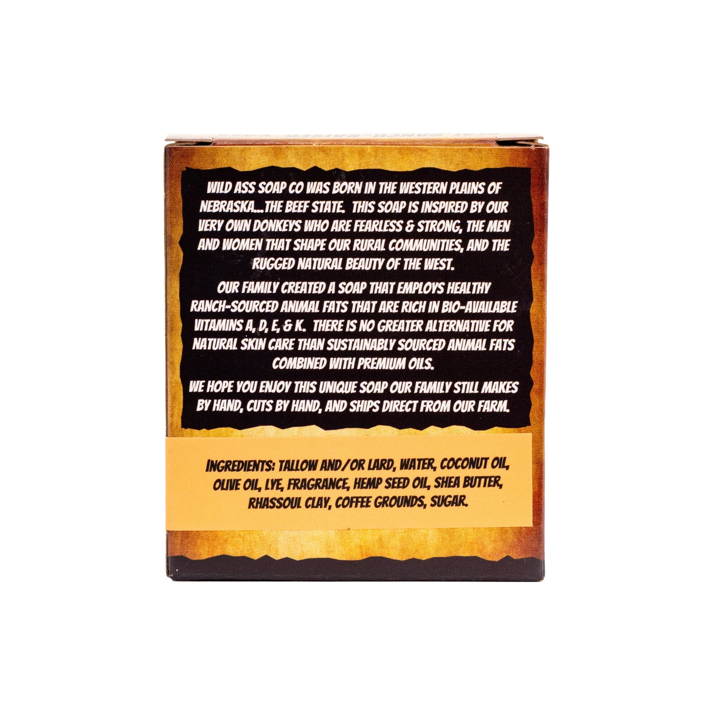 Tallow Bar Soap | Yee Haw Scent | 4.5 oz | Palm Oil & Paraben Free | Wild Ass Soap Co - Concordia Style Boutique